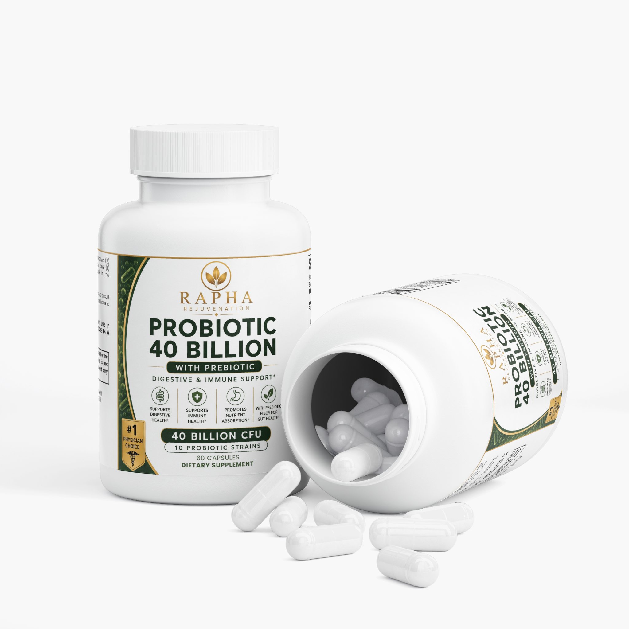 Rapha Probiotic 40 Billion with Prebiotics