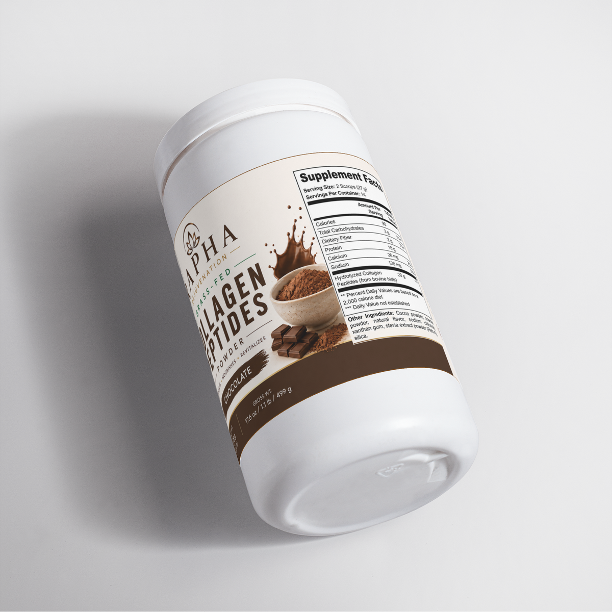 Grass-Fed Collagen Peptides Powder (Chocolate)
