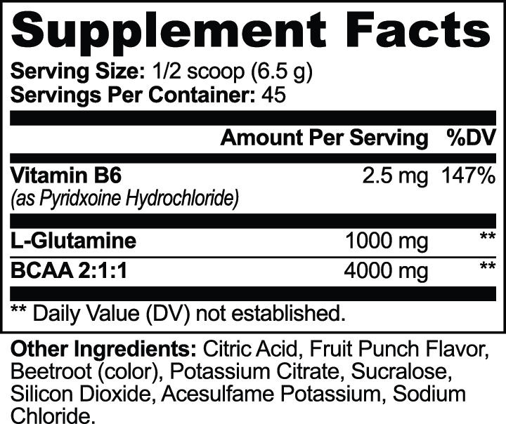 Rapha BCAA Shock Powder (Fruit Punch)